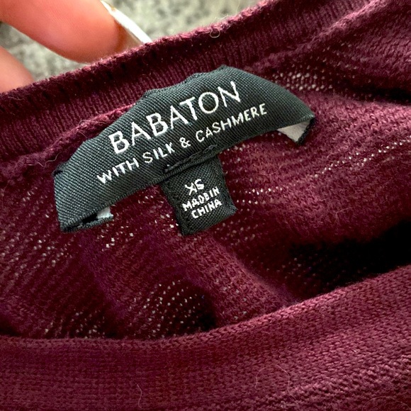 BABATON ARITZIA SILK AND CASHMERE TOP - Picture 3 of 6